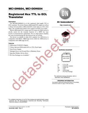 MC100H604FNG datasheet  